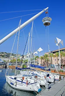 National Landmark Gallery: The Bigo and Genoa Harbor, Genoa, Liguria, Italy