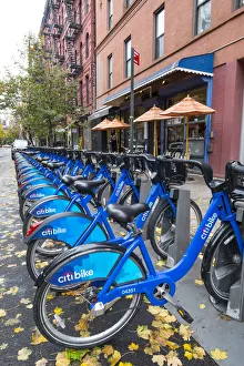 Bike rental, Nolita, Manhattan, New York City, New York, USA