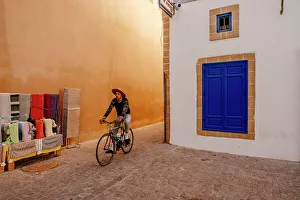 Biker in Essaouira, Morocco