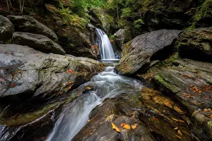 Q3 2025 Prints: Bingham Falls in autumn, Stowe, Vermont, USA