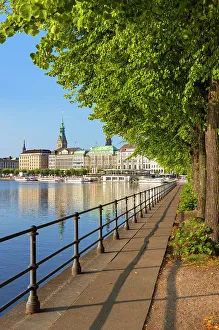 Binnealster Prints: Binnenalster, Hamburg, Germany