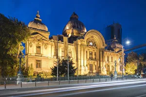 Images Dated 18th December 2019: Biserica Zlatari Orthodox Church at Night, Bucharest, Romania