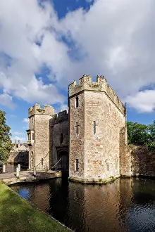 Wells Prints: Bishops Palace Gate House, Wells, Somerset, England, UK