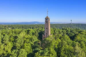 Images Dated 13th August 2020: Bismarck tower at Kallstadt near Bad Durkheim, Palatinate wine road, Rhineland-Palatinate, Germany