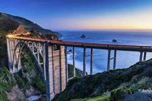 Bixby Bridge at Twilight, Big Sur, California, USA