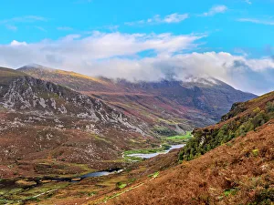 Pass Prints: Black Lake and Gap of Dunloe, elevated view, County Kerry, Ireland