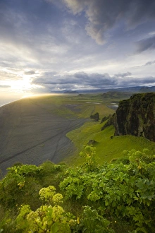 Landscpae Prints: Black Sand Beach, Dyrholaey, South Coast, Iceland
