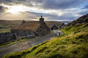 Blackhouses, Gearrannan Blackhouse Village, Isle of Lewis, Outer Hebrides, Scotland