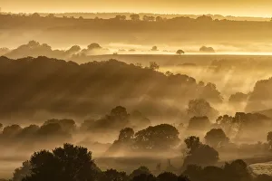 Blackmore Vale from Cadbury Castle, South Cadbury, Somerset, England, UK