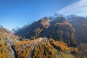 Blatten Prints: Blatten village & Bietschhorn, Lotschental Valley, Valais, Switzerland