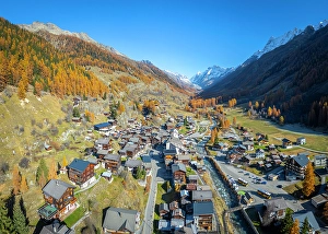 Blatten Prints: Blatten village, Lotschental Valley, Valais, Switzerland