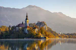 Bled Island (Blejski otok) with the Church of the Assumption (Cerkev Marijinega
