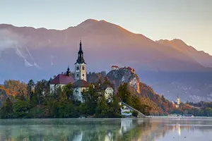 Bled Island (Blejski otok) with the Church of the Assumption (Cerkev Marijinega