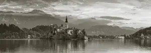 Bled Island (Blejski otok) with the Church of the Assumption (Cerkev Marijinega vnebovzetja)