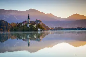 Bled Island (Blejski otok) with the Church of the Assumption (Cerkev Marijinega vnebovzetja)