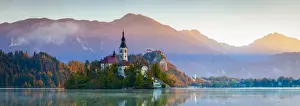 Bled Island (Blejski otok) with the Church of the Assumption (Cerkev Marijinega vnebovzetja)