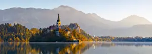 Bled Island (Blejski otok) with the Church of the Assumption (Cerkev Marijinega vnebovzetja)