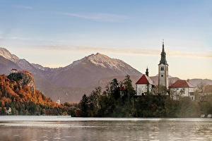 Bled lake, morning view, Slovenia, Europe