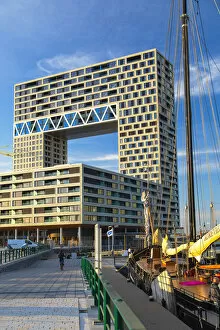 Images Dated 31st August 2018: Block of apartments at Houthavens harbour, Amsterdam, Noord Holland, Netherlands