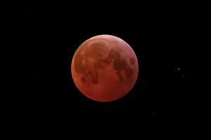 Dark Prints: Blood moon, Bedford, New Hampshire, USA