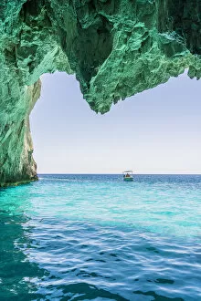 Images Dated 15th June 2022: Blue caves, Zakynthos, Zante, Ionian Islands, Greece