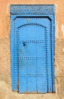 Images Dated 23rd June 2020: Blue Door, Morocco, High Atlas, Marrakech, imperial city