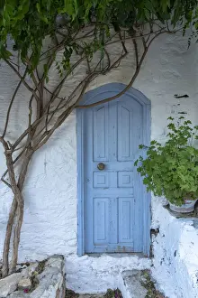 Blue Door, Symi Island, Dodecanese Islands, Greece