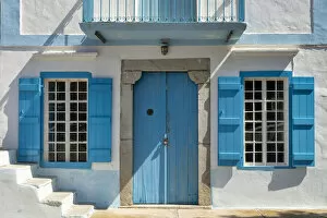 Shutters Gallery: Blue Door & Windows, Symi Island, Dodecanese Islands, Greece