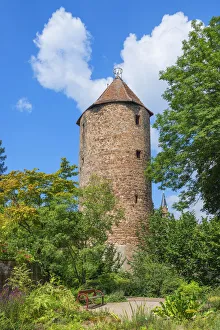 Blue hat tower, Weinheim, Bergstrasse, Odenwald, Baden-Wurttenberg, Germany