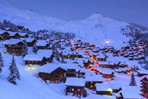 Blue Hour in Bettmeralp, Canton Valais, Switzerland