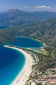 Images Dated 10th July 2008: Blue Lagoon and Belcekiz beach, Oludeniz, near Fethiye, Mediterranean Coast, Turkey