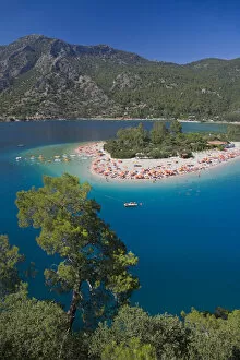 Mediterranean Coast Gallery: Blue Lagoon and Belcekiz beach, Oludeniz, near Fethiye, Mediterranean Coast, Turkey