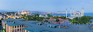 Images Dated 23rd May 2013: The Blue Mosque (Sultan Ahmet Mosque) and city skyline Istanbul, Marmara province