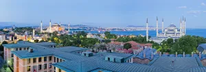 Golden Horn Prints: The Blue Mosque (Sultan Ahmet Mosque) and city skyline Istanbul, Marmara province
