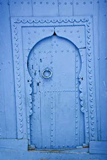 Moroccan Gallery: Blue painted doorway, Chefchaouen, Morocco