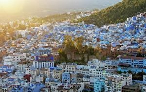 Chefchaouen Prints: The blue town of Chefchaouen, Rif Mountain, Morocco