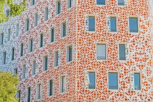 Patterned Prints: BNP Paribas, Marseille, Provence Alpes Cote d'Azur, Bouches du Rhone, France