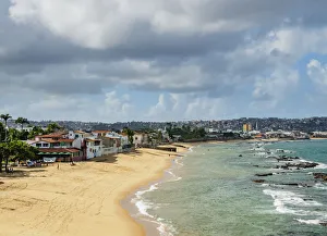 Boa Viagem Beach, elevated view, Salvador, State of Bahia, Brazil