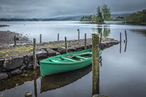 Jetty Gallery: Boat dock on Loch Awe at Kilchrenan, Aryll and Bute, Scotland, Great Britain