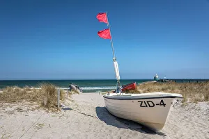 Zingst Prints: Boats on the beach at Zingst, Mecklenburg-Western Pomerania