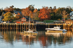 Camden Prints: Boats at Camden Harbour, Camden, Maine, USA
