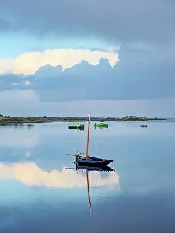 Connacht Prints: Boats at Kinvarra Bay, County Galway, Ireland