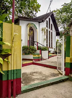 Images Dated 29th June 2020: Bob Marley Burial Place, Mount Zion, Bob Marley Mausoleum Complex, Nine Mile