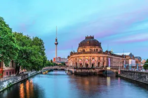 Bode Museum Prints: Bode Museum on the River Spree in Berlin, Germany, Europe