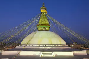 Images Dated 3rd October 2008: Bodnath (Boudhanath) Stupa, Kathmandu, Nepal