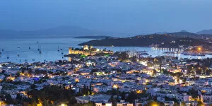 Images Dated 9th October 2020: Bodrum castle and harbour, Bodrum, Mugla, Aegean Coast, Turkey