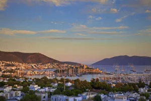Bodrum Harbour and The Castle of St. Peter, Bodrum, Bodrum Peninsula, Turkey