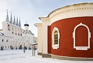 Snowy Gallery: Bogorodichno-Uspenskij Monastery in winter, Tikhvin, Leningrad region, Russia
