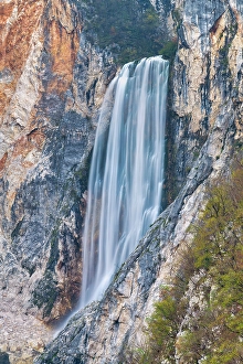 Soca Valley Prints: Boka Waterfall (Slap Boka), near Bovec, Soca Valley, Slovenia, Europe