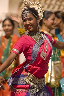 Rajasthan Gallery: Bollywood Dancer, The City Palace, Udaipur, Rajasthan, India, Asia
